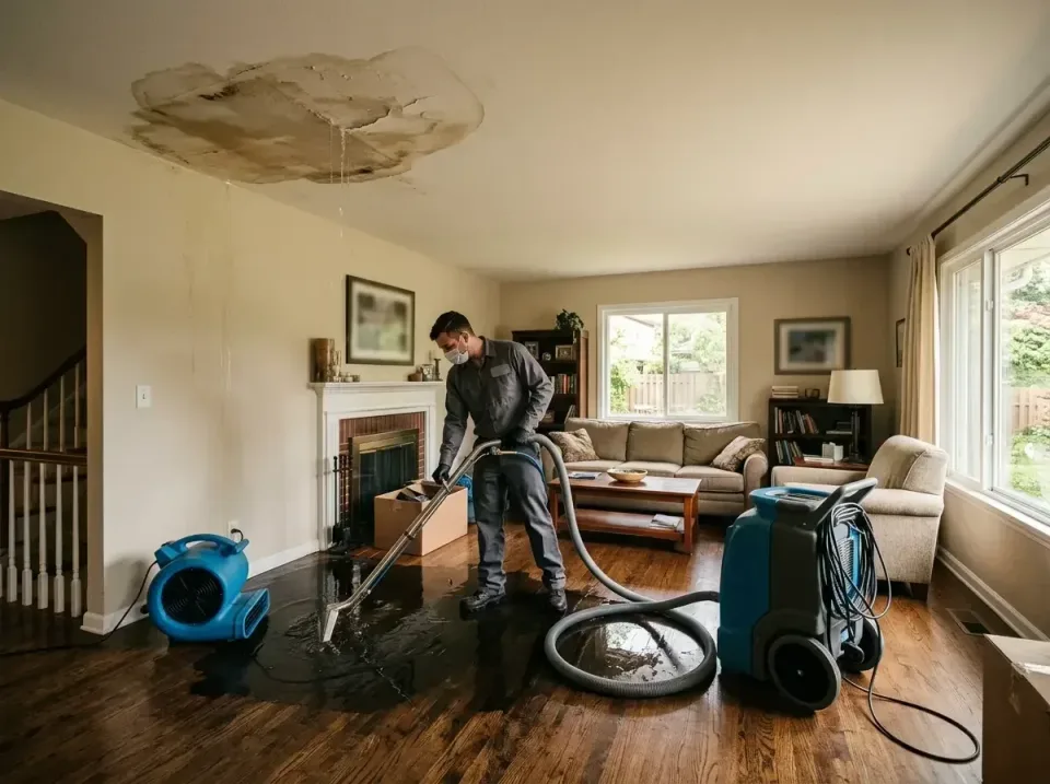 attic-pipe-burst-ceiling-drip-008 — frequently asked questions, Water Damage Restoration & Carpet Care in Cave Spring, VA